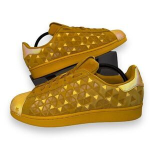 Adidas Superstar 'Xeno Spectrum' Casual Sneakers "Bogold-Yellow" AQ8182 Men's 10